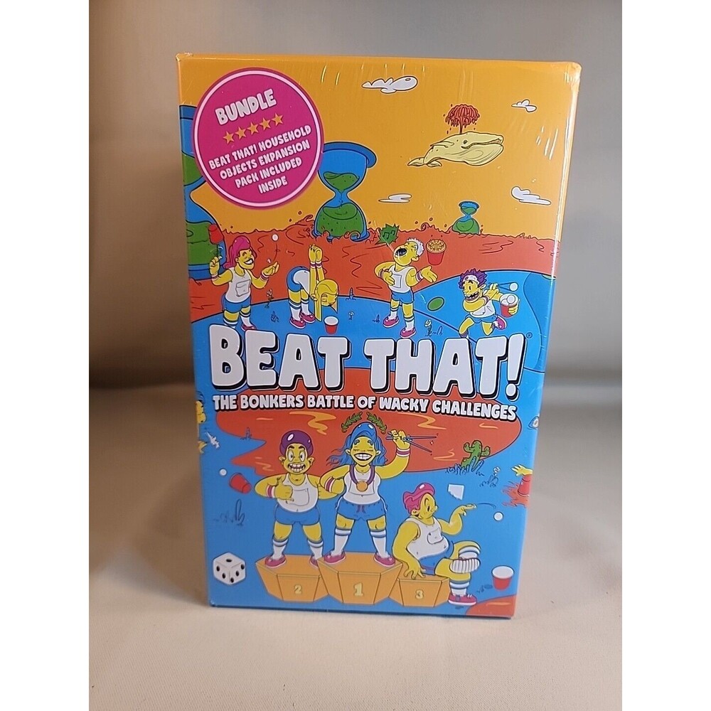 Sealed BEAT THAT! Party Game The Bonkers Battle of Wacky Challenges -w/Expansion